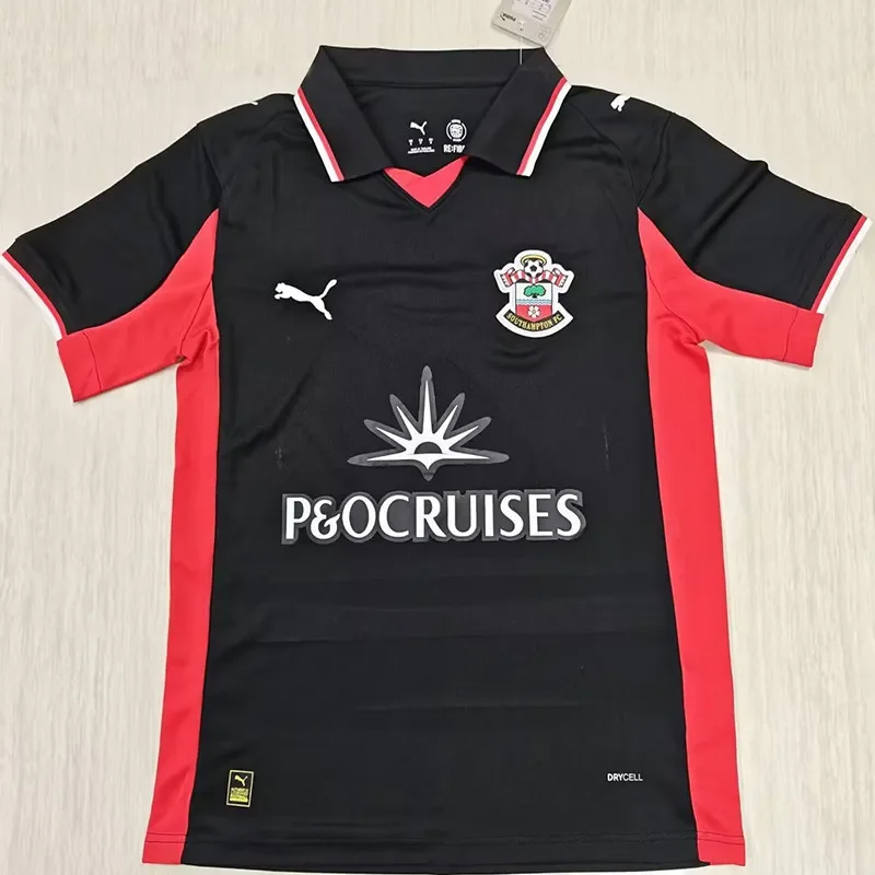 2025-26 Mens Southampton Away black Soccer Jersey