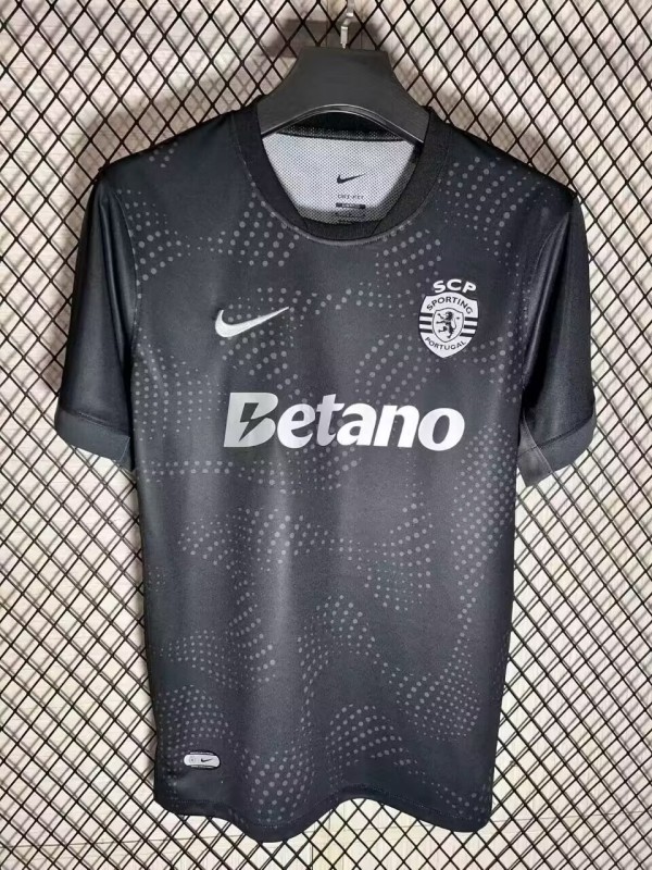 2025-26 Mens Sporting Lisbon black soccer Jersey
