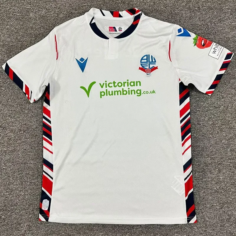 2025-26 Mens Bolton Wanderers Home white Soccer Jersey
