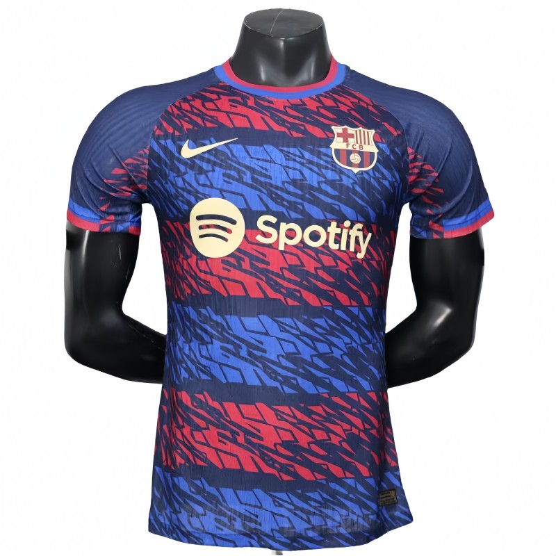 2025-26 Mens Barcelona Special Edition red blue Player version soccer Jersey