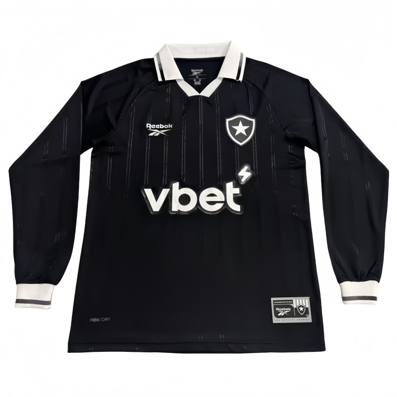 2025-26 Mens Botafogo away black Long Sleeve Soccer Jersey