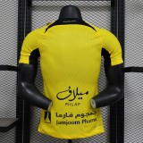 2025-26 Mens Ittihad yellow Player version soccer jersey
