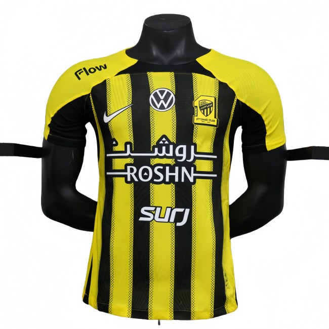 2025-26 Mens Ittihad yellow Player version soccer jersey