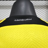 2025-26 Mens Ittihad yellow Player version soccer jersey