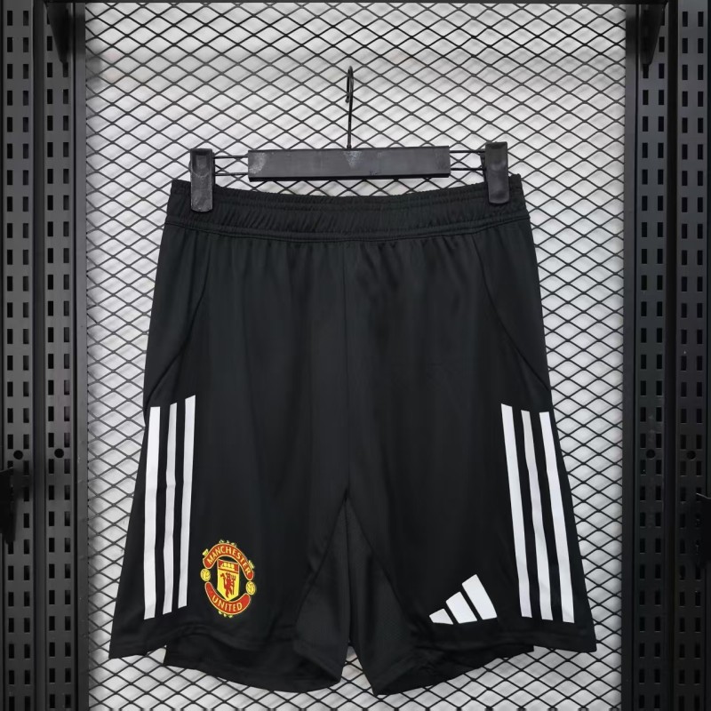 2025-26  Mens Manchester United black Player version  Shorts Pants