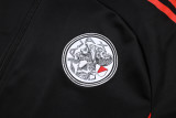 2025-26  Mens  Ajax  black Jacket Tracksuit