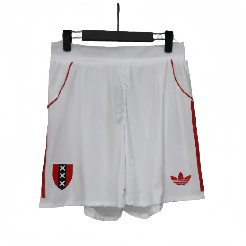 Mens Ajax white Player version Shorts 2526