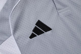 2025-26 Mens Real Madrid gray white Training Short Suit
