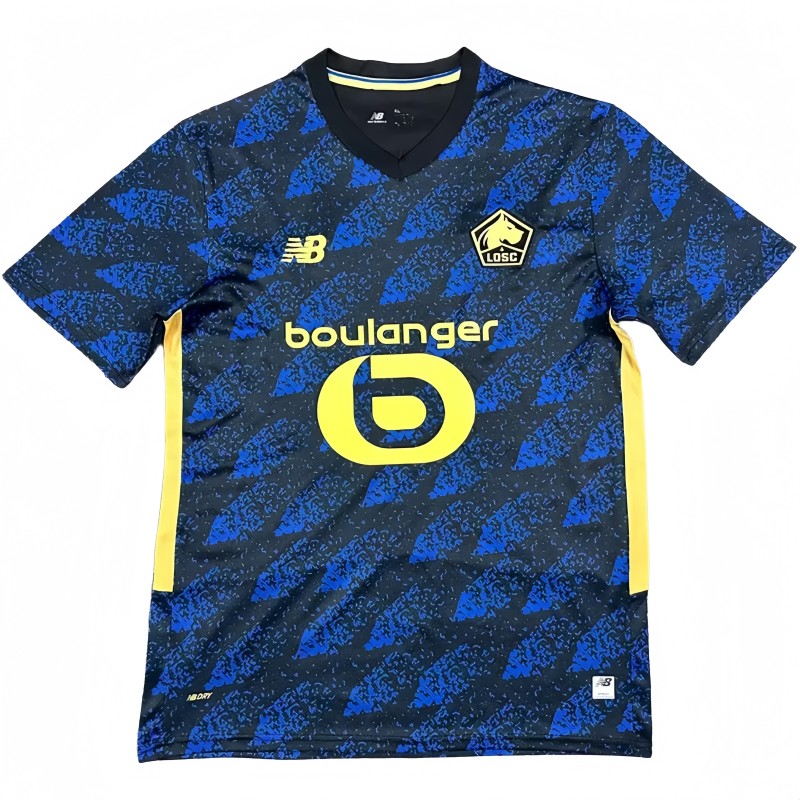 2025-26 Mens Lille third away blue Soccer Jersey