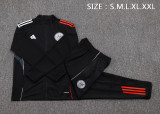 2025-26  Mens  Ajax  black Jacket Tracksuit