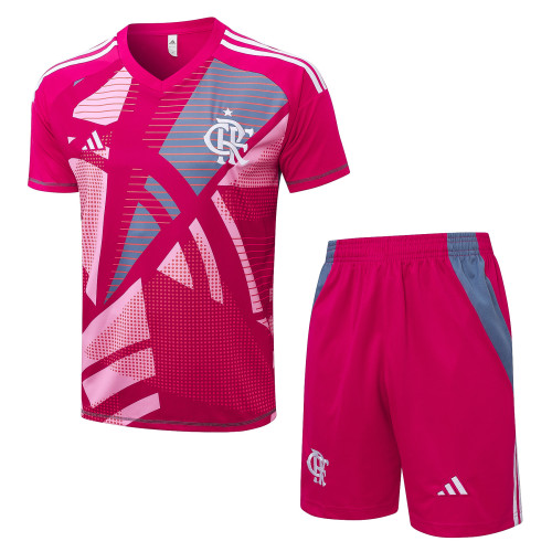2025-26 Mens Flamengo rose pink short training suit