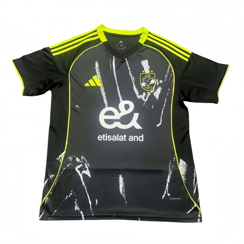 2025-26 Mens AL AHLY SC away black Soccer Jersey