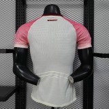 2025-26 Men's LeverKusen away pink white Player  Soccer Jersey