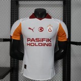 2025-26 Mens Galatasaray away white  Player soccer jersey