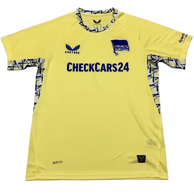 2025-26 Mens Hertha Berliner away yellow soccer jersey