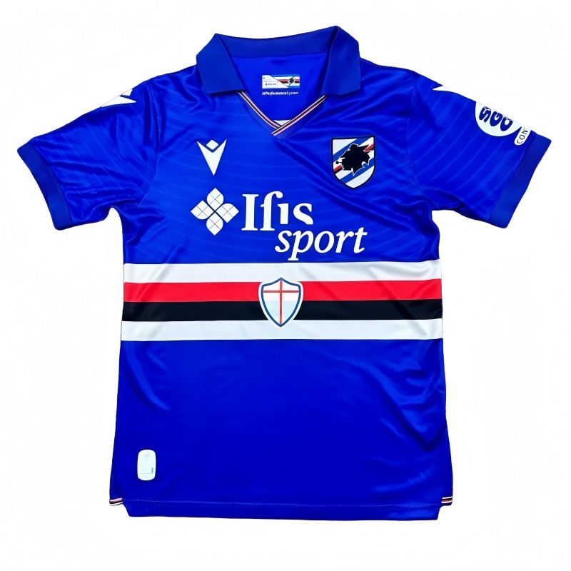 2025-26 Mens Sampdoria home blue soccer Jersey