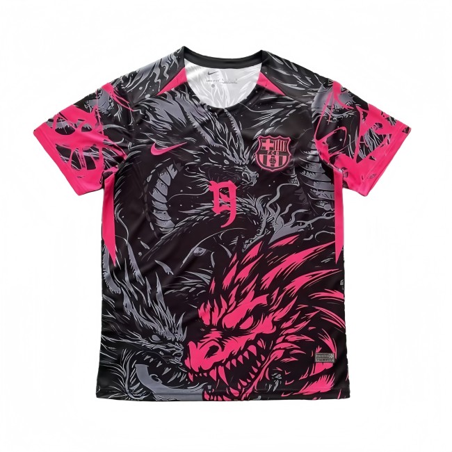 2025-26 Mens Barcelona black  soccer Jersey