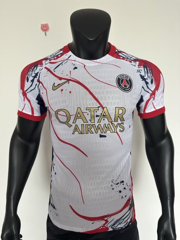 2025-26 Mens PSG Player white Soccer Jersey