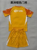 2025-26 Kids  Club America goalkeeper orange  soccer jersey