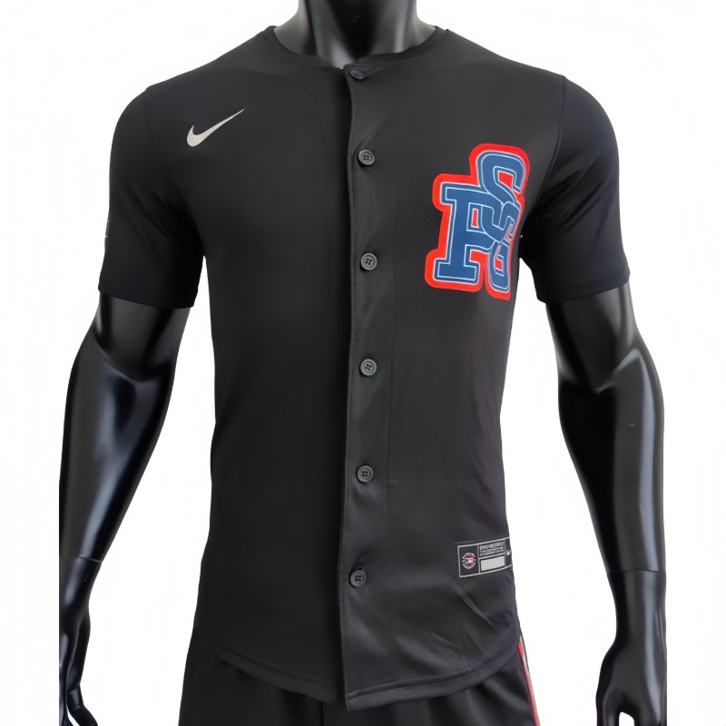 2025-26 Mens PSG Player black baseball jersey