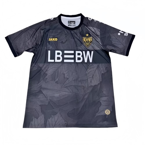 2025-26 Mens Stuttgart Third away black Fans Soccer Jersey
