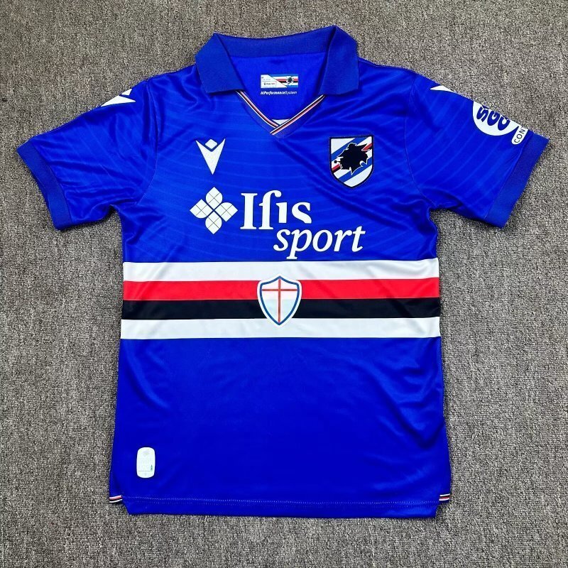 2025-26 Mens Sampdoria home blue soccer Jersey