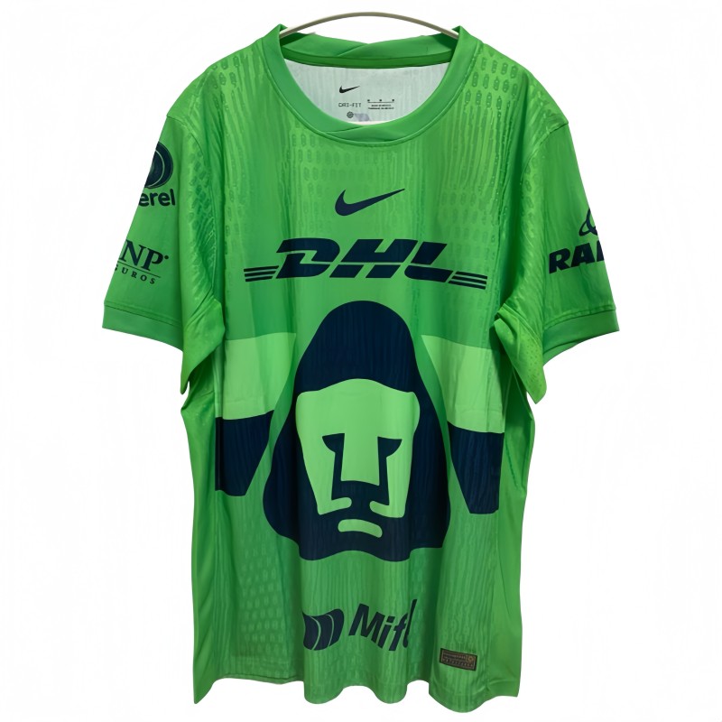 2025/26 Mens Pumas UNAM green goalkeeper Player version Soccer Jersey