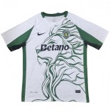 2025-26 Mens Sporting Lisbon white soccer Jersey