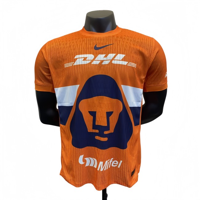 2025/26 Mens Pumas UNAM orange  Player version Soccer Jersey