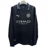 2025-26 Mens  Manchester City  black Long Sleeve soccer Jersey