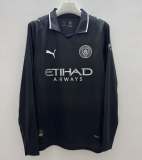 2025-26 Mens  Manchester City  black Long Sleeve soccer Jersey