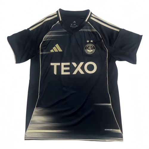 2025-26 Mens Aberdeen away black Soccer Jersey