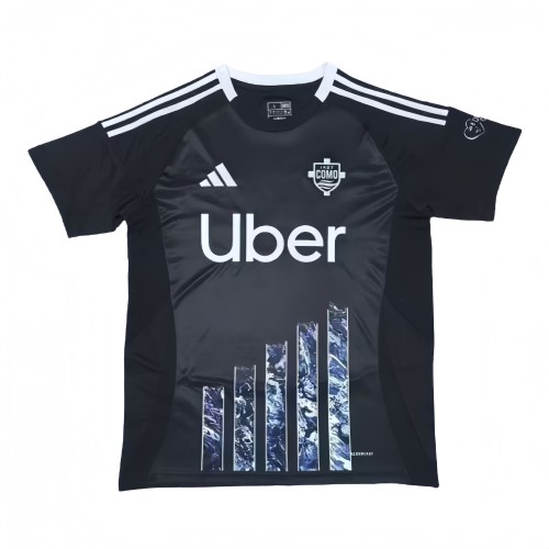 2024-25 Mens Como third away black Soccer Jersey
