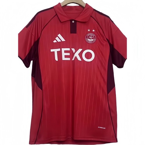 2025-26 Mens Aberdeen Home red Soccer Jersey