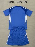 2025-26 Kids Aberdeen Blue Goalkeeper  Soccer Jersey