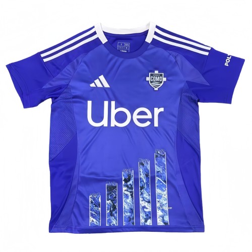 2024-25 Mens Como Home blue Soccer Jersey