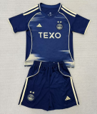 2025-26 Kids Aberdeen away blue  Soccer Jersey