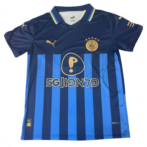 2025-26 Mens Maccabi Tel Aviv  home blue soccer jersey