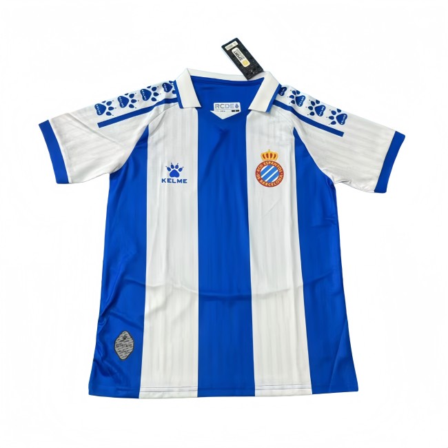 2025-26  Mens  RCD Espanyol Home black Soccer Jersey