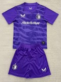 2025-26 Kids Feyenoord Purple Goalkeeper Soccer Jersey