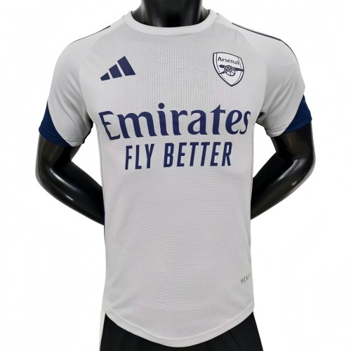 2025-26 Mens Arsenal grey Player version soccer Jersey