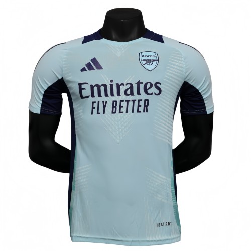2025-26  Mens Arsenal pre-match blue  Player version soccer Jersey