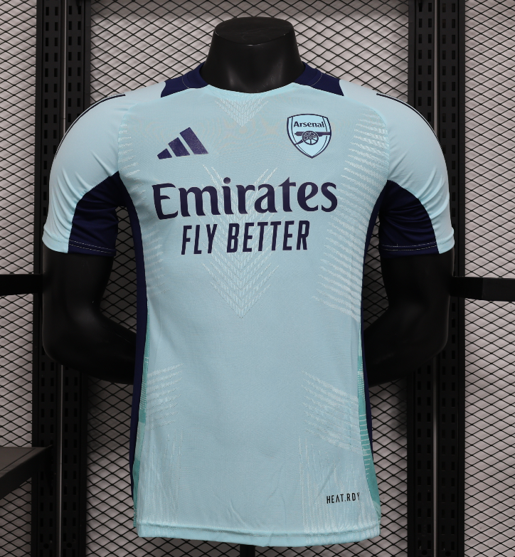 2025-26  Mens Arsenal pre-match blue  Player version soccer Jersey