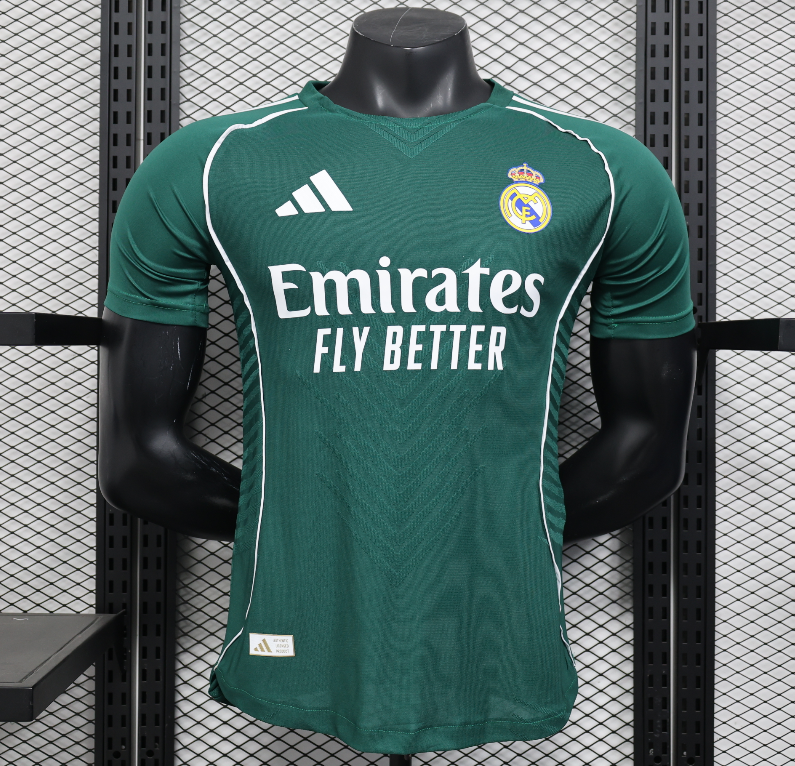 2025-26 Mens Real Madrid green Player Special Edition soccer jersey