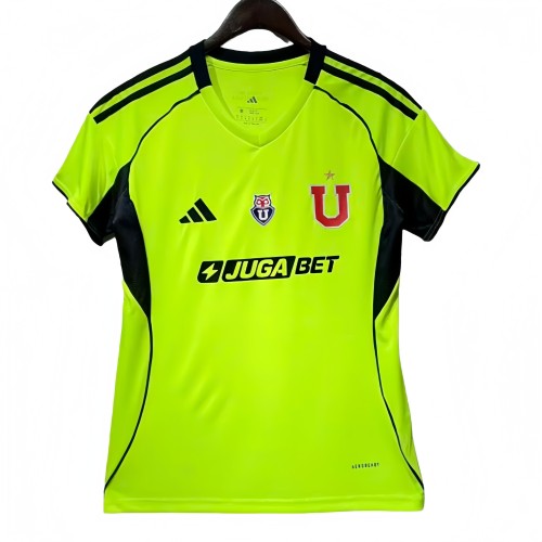 2025-26  Women  Universidad De Chile Third away green  Soccer Jersey