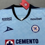 2025-26 Mens Cruz Azul Light Blue Goalkeeper Fans Soccer Jersey
