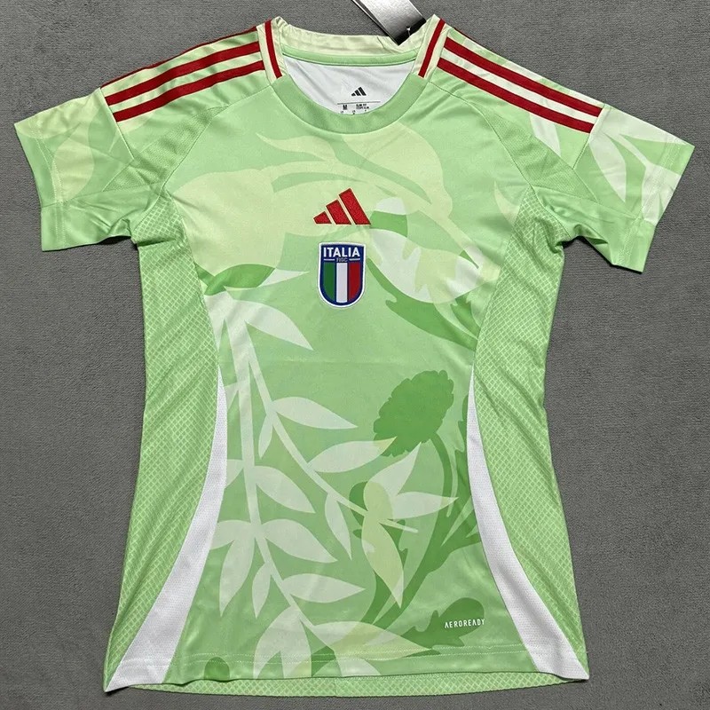 2025-26  Women  Italy away green  soccer jersey