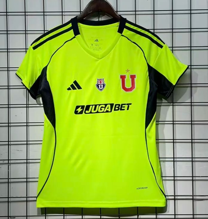 2025-26  Women  Universidad De Chile Third away green  Soccer Jersey