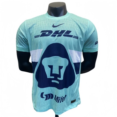 2025/26 Mens Pumas UNAM light blue  Player version Soccer Jersey