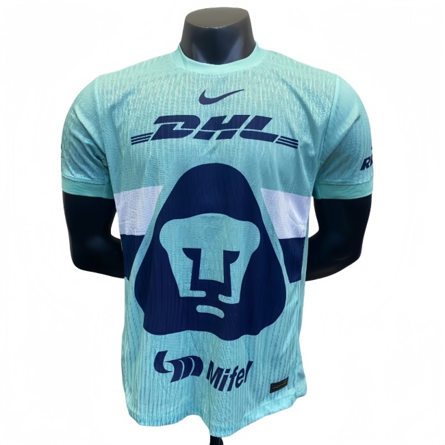 2025/26 Mens Pumas UNAM light blue  Player version Soccer Jersey